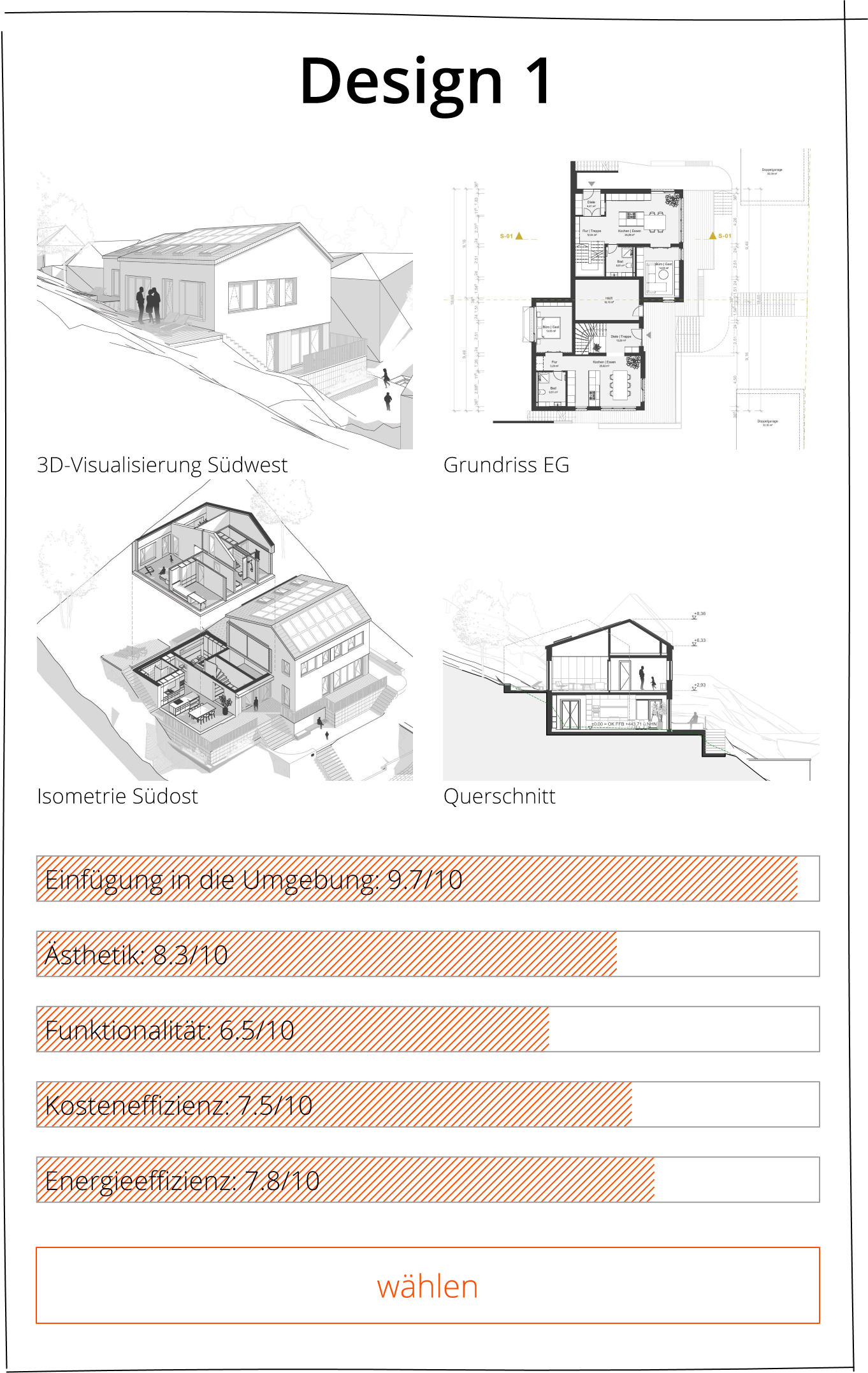 Entwurfsplanung Design 1